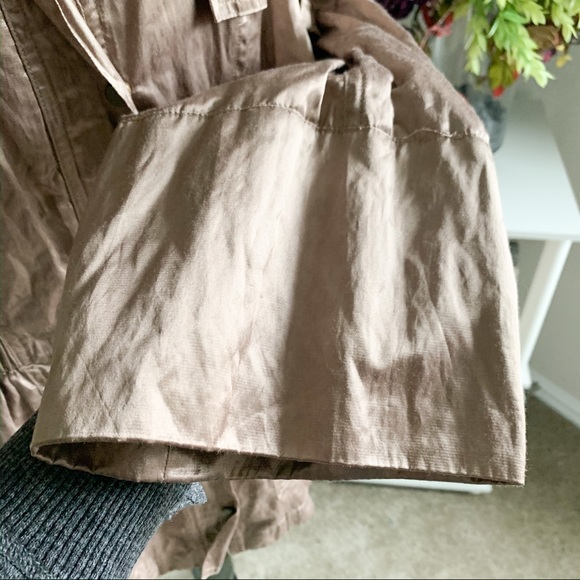 Just B Taupe Satin Utility Jacket - Picture 7 of 8